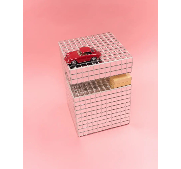 Кофейный столик Mirror Cube Shelf3